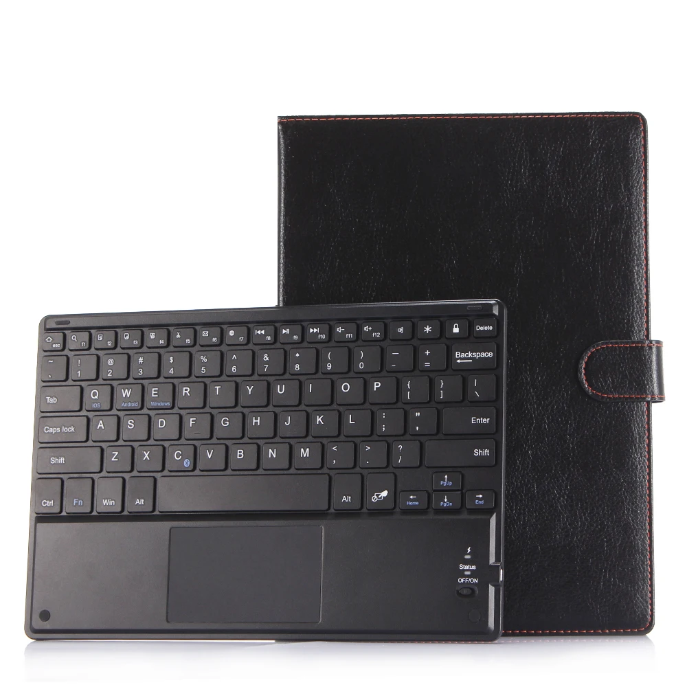 Capa para teclado de tablet com touchpad bluetooth para samsung, t510, t720, t725, t580, t590, t820, t815, p580, p5200, t530, t560, t550