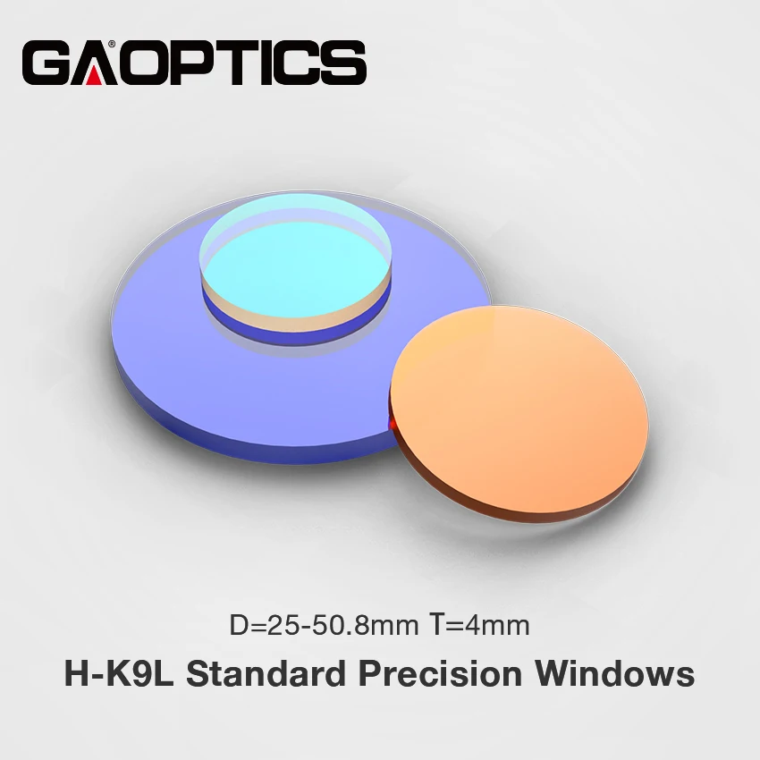 Dia.5mm to 50.8mm K9 Optical Window Lambda/4 Surface Accuracy With AR Coating