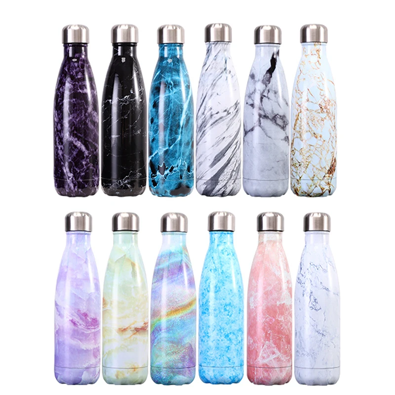 500ML LOGO Custom Thermos Bottle Stainless Steel Vacuum Flasks Bottle For Water Portable Sports Thermocouple Thermal Coffee Cup