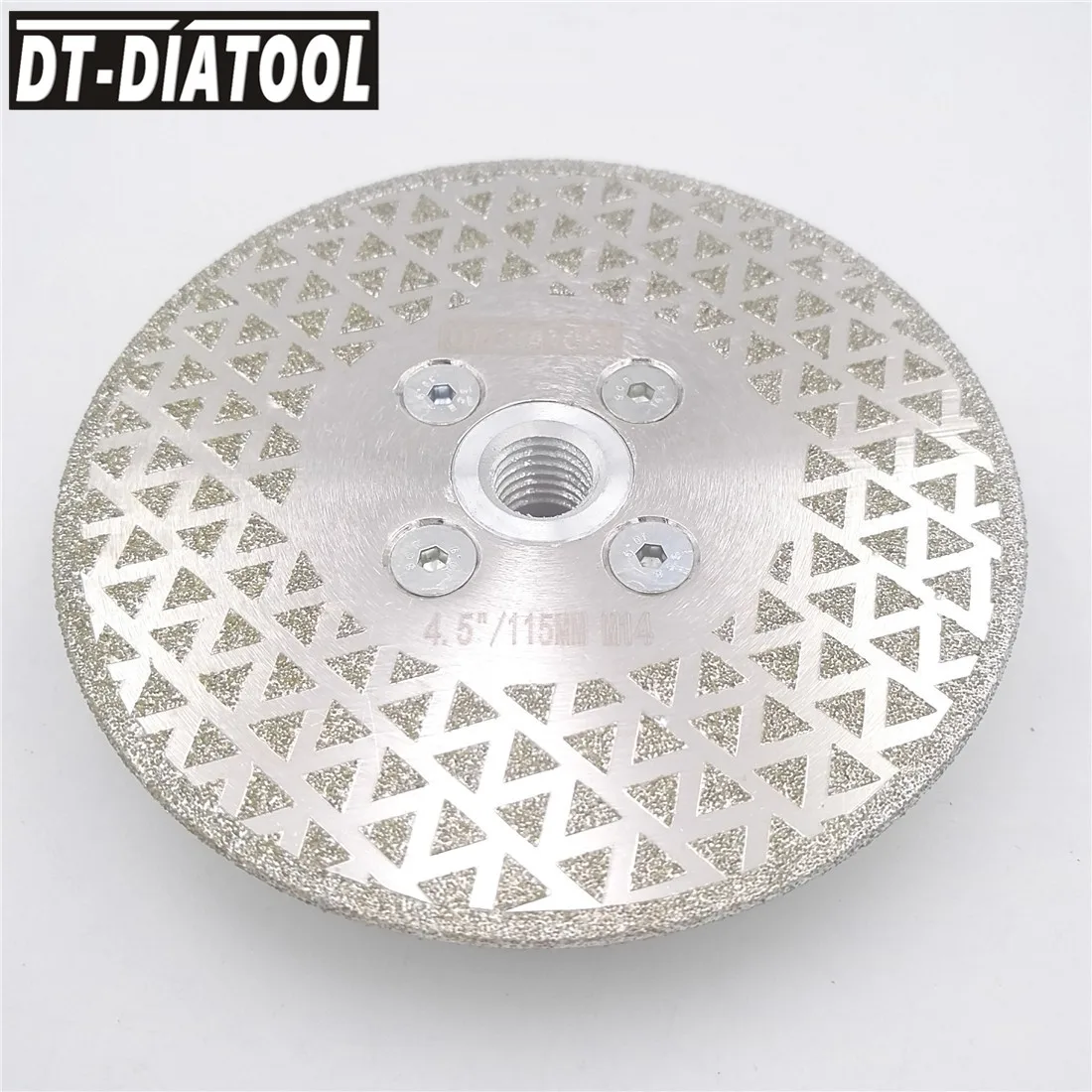 DT-DIATOOL 2pcs M14 Filo Dia 115 millimetri/4.5 Pollici Elettrolitico Entrambi I Lati Del Diamante di Taglio e Rettifica Disco Granito marmo Seghe Lama