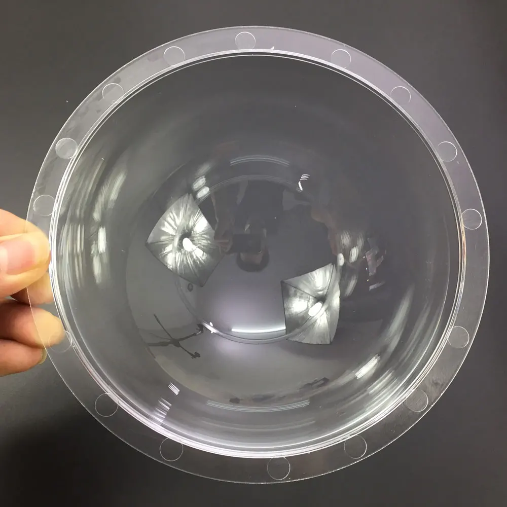 6.2 inch Acrylic Indoor / Outdoor CCTV Replacement Clear Camera Dome Housing Camera Dome Cover 5pcs