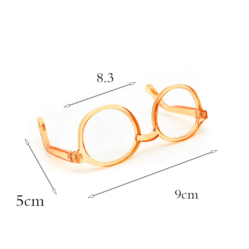 Gafas para muñecas Bjd de alta calidad, lentes transparentes con montura redonda, accesorios de ropa para muñecas EXO, 20CM, 9cm