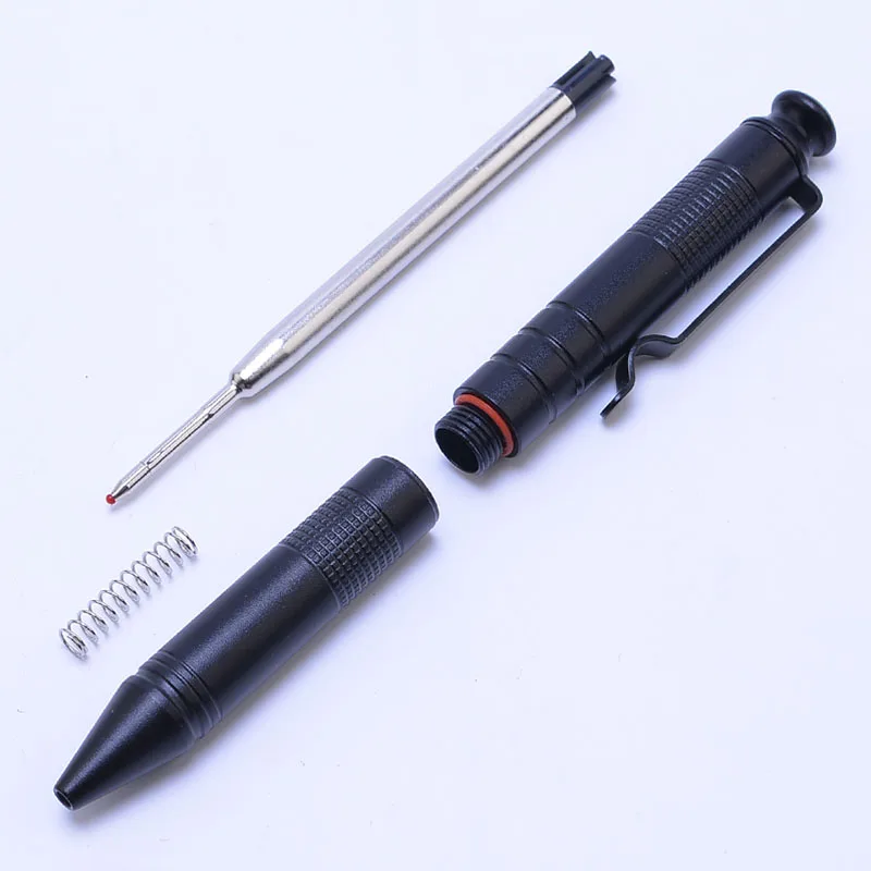 Aluminum Alloy Tactical Outdoor Pen High Hardness Personal Self-defense Anti-skid Military Survival Tactical Signature Pen Autom