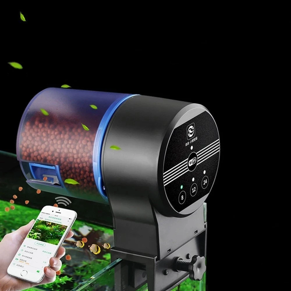 SUNSUN Automatic Fish Feeder Aquarium Tank WIFI Timer Feeders Moisture-Proof Electric Auto Food Dispenser Mobile App Control