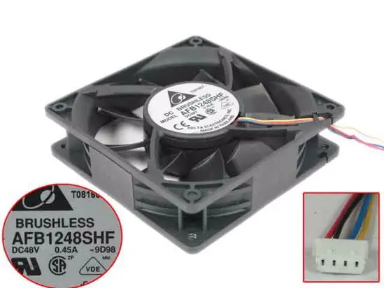 

Delta Electronics AFB1248SHF 9D98 Server Cooling Fan DC 48V 0.45A 120x120x32mm 4-Wire