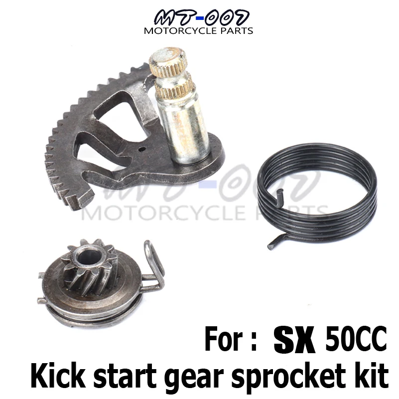 Kick Starter Kick Start Gear Sprocket Spring Kit For Sx50 65 Sx 50CC 65CC Engine Parts Mini Moto SR SX Kick Start Kicker