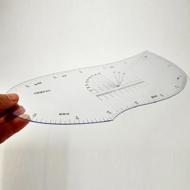 Multifunction Tailor Ruler Curve Pattern Grading Sewing Design Ruler Sholder Armhole Sleeve Collar Draping Ruler