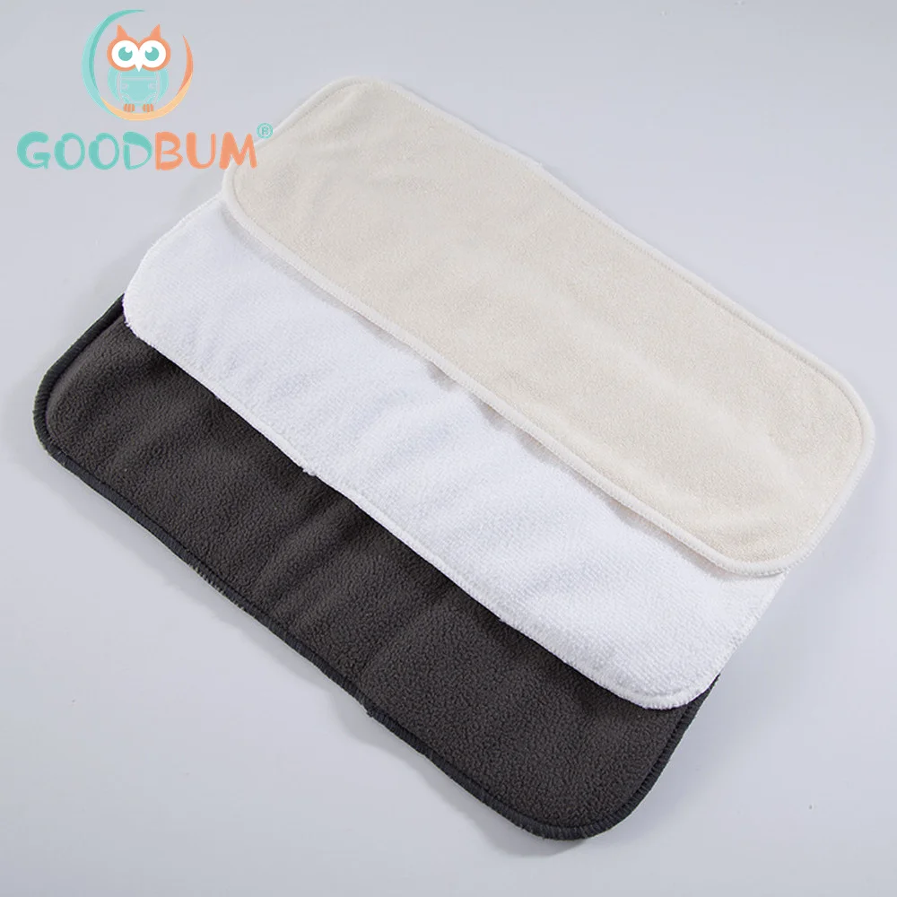 10pcs/Lot Baby Diaper Inserts Washable Microfiber/Bamboo Charcoal/Bamboo Fiber Super Absorbent Breathable for baby diaper