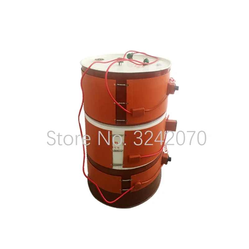 250x1740mm 1000W/2000W/3000W Silicone rubber electric heating belt 200L oil drum