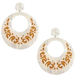 Fashion Dangle Earring Colorful Acetate jewelry Tortoiseshell Women's earrings 2023 trend Accessories Hoop earrings Wholesale
