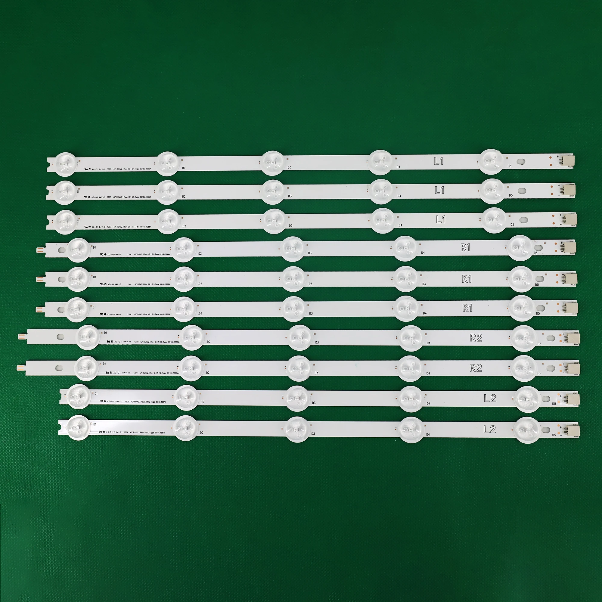 50pcs/Kit LED Strips For 42 TV 42LA620S 42LN570S 42LN5400 42LN5700 6916L-1214A 6916L-1215A 6916L-1216A 6916L-1217A 6916L-1317A