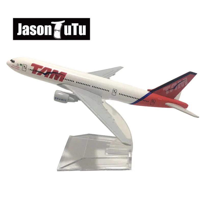 

JASON TUTU 16cm Tam Airlines Boeing 777 Airplane Model Plane Model Aircraft Diecast Metal 1/400 Scale Planes Factory Wholesale