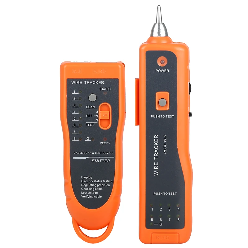 Detektor testera kabli sieciowych ONTi-Ethernet LAN, wyszukiwarka linii, urządzenie do śledzenia przewodów telefonicznych, wyszukiwarka linii, RJ11, RJ45, Cat5, Cat6 — zdjęcie 2