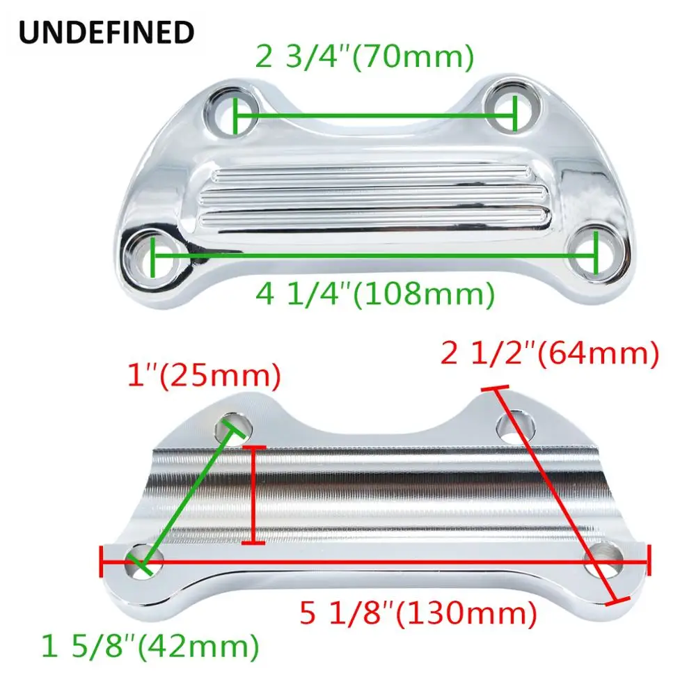 1Inch 25mm Handlebar Top Clamp Riser Cover For Harley Sportster XL 883 1200 Dyna Fat Bob Super Glide Low Rider Touring Road King