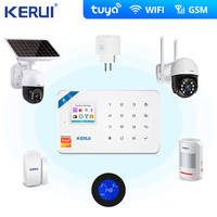 DIY Kerui Tuya W181 Wireless Wifi Home Alarm 3MP Tuya Camera Control LCD GSM  Burglar Alarm System For Home Security Alarm