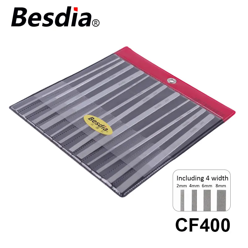 TAIWAN Besdia Diamond Flat Hand Files  Diamond Files for Metal  Stone Carving Craft  Plating Diamond  File Set Hand Tools CF400