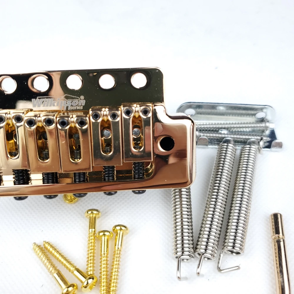 Wilkinson ST Electric Guitar Fixed 6 Screws Tremolo System Bridge Chrome Silver WOV09