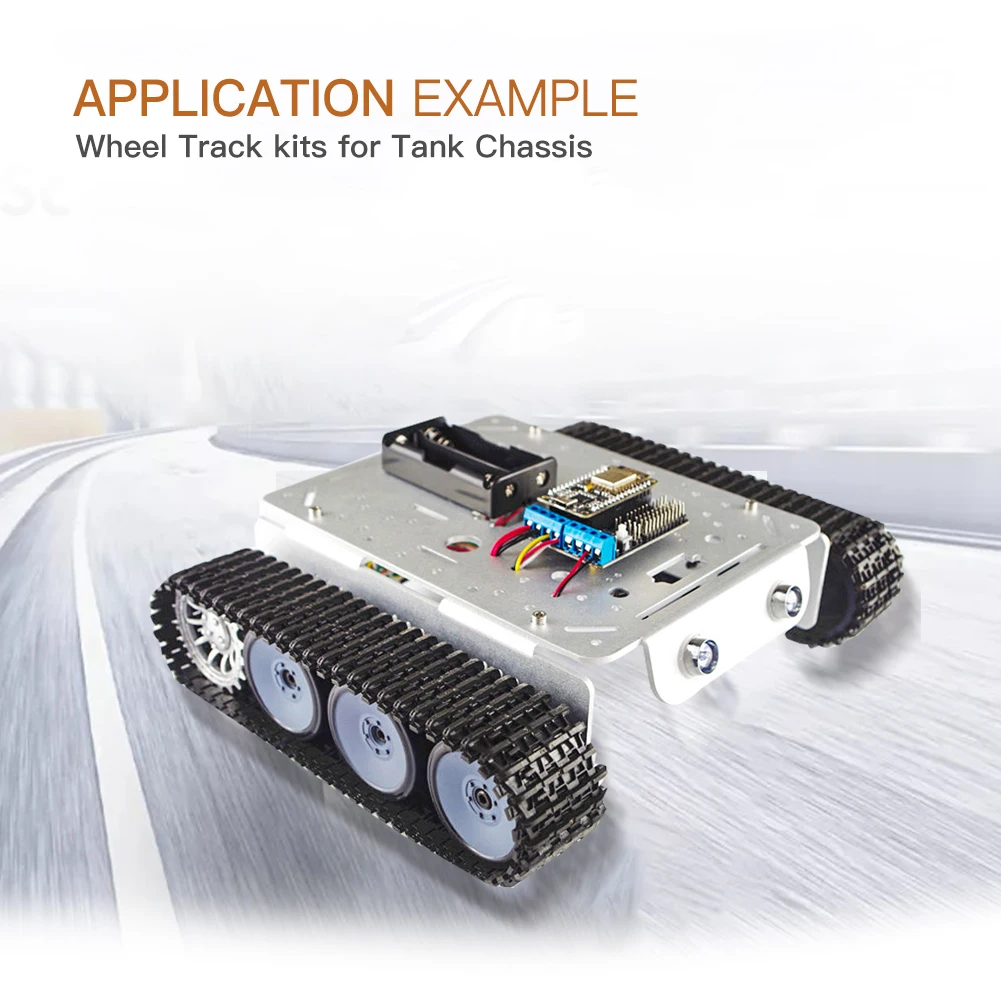 Tp200 New Intelligent Tank Chassis DIY Car 9v150rpm Motor With Encoder Speed Measurement, WiFi / Bluetooth / handle control tank