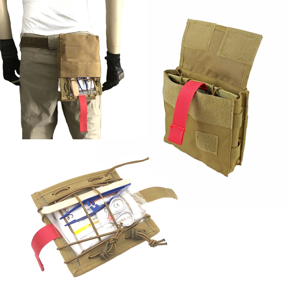 New Outdoor IFAK Molle Tactical Medical Pouch EDC First Aid Kit Emergency Waist Pack Survival Travel Camping Hunting Bag