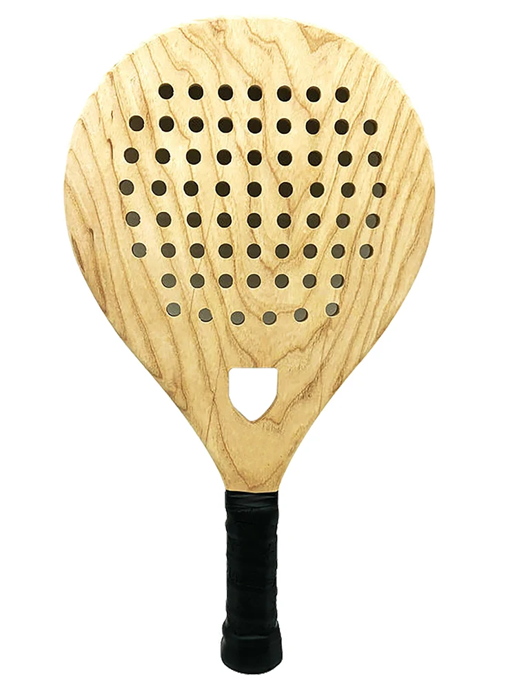 Wooden Beach Racket Non-slip Pickleball Paddle Professional Wooden Paddle Racket Beach Tennis Racket Training Accessories Fun