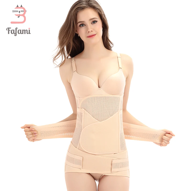 

Postpartum Belly Belt Wrap 3 in 1 Maternity Abdominal Girdle Support Recovery Waist Pelvis Band Body Shaper Postnatal Shapewear