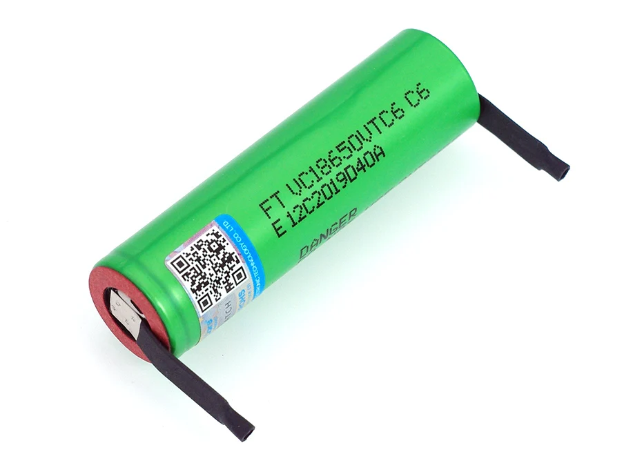 VariCore VTC6 3.7V 3000 mAh 18650 Li-ion Rechargeable Battery 30A Discharge for VC18650VTC6 batteries + DIY Nickel Sheets