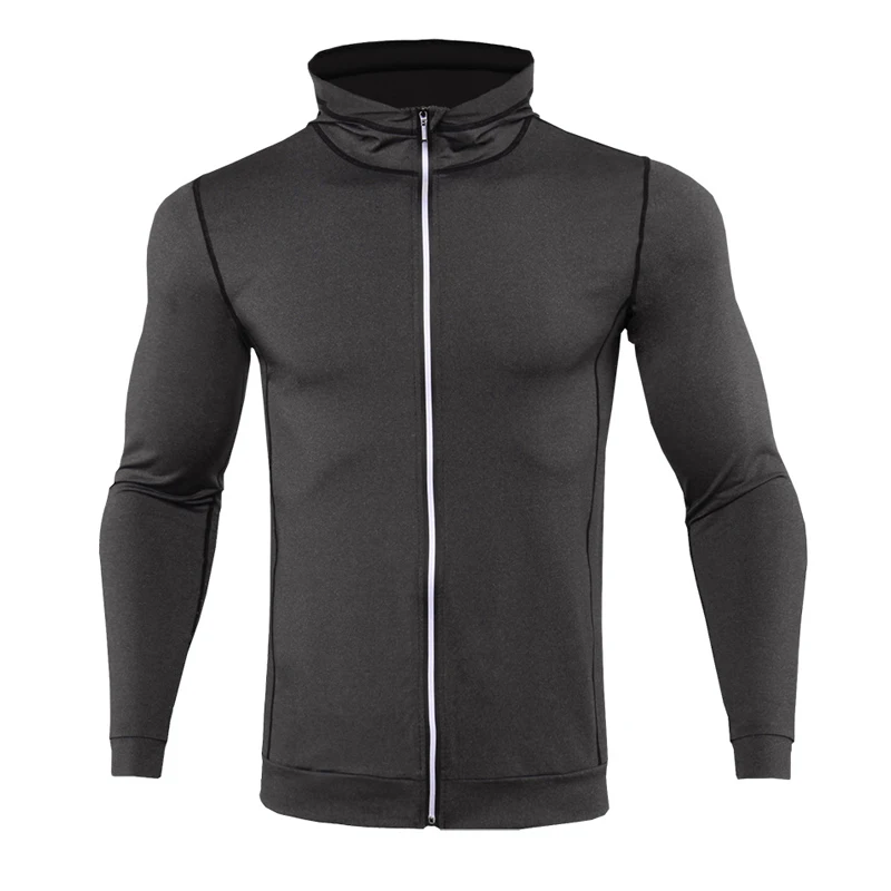 New Mens Giacche E Giubbotti Per Il Fitness Sport Cappotto Con Cappuccio Stretto Con Cappuccio Palestra di Formazione di Calcio Run Jogging Giacche