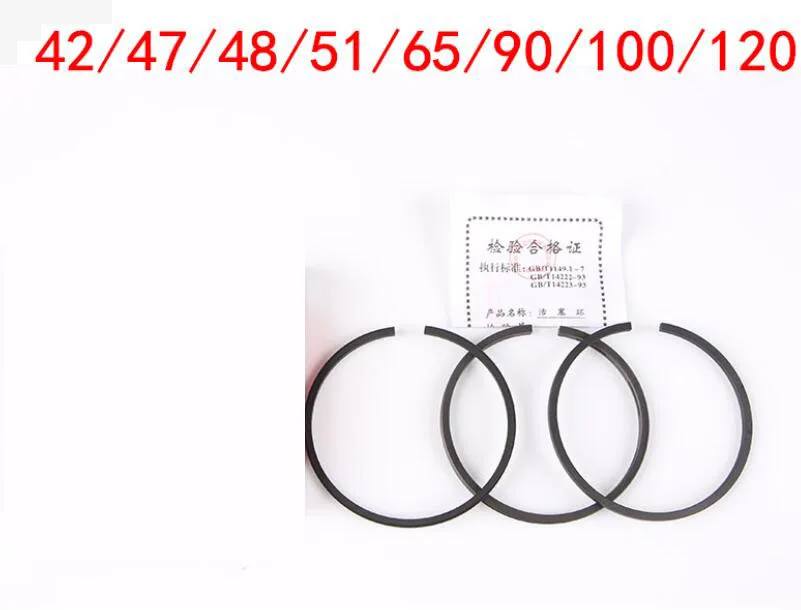 Air Compressor Parts 42/47/48/51/65/80mm Diameter Piston Rings 3 Pcs