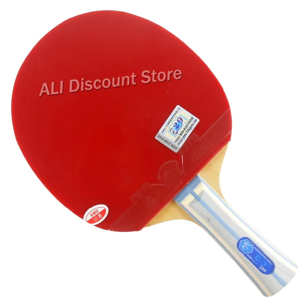 Pro Combo Racket 729 C-3 Blade with 2x General Rubbers for Table Tennis paddle bat