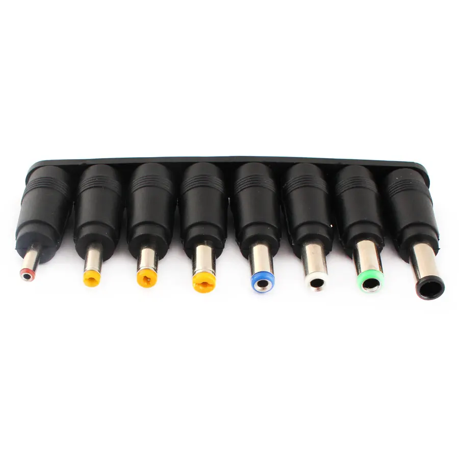 Universal Source AC/DC Power Adapter Jack Plug Connector Laptop Charger Adapter Jack 8PCS Set 5.5MM 2.5MM 2.1MM 1.7MM Connect