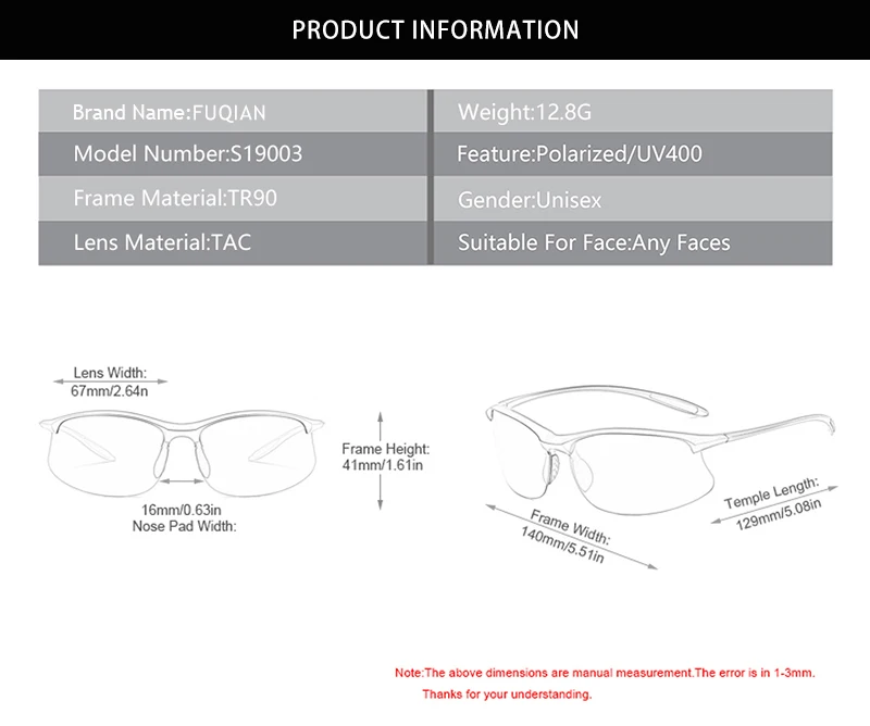 Ultraleichte Sport-polarisierte Sonnenbrille für Herren und Damen, klassische Reimless-Sonnenbrille, modisch, für Outdoor-Fahren, Angeln – Detail 6
