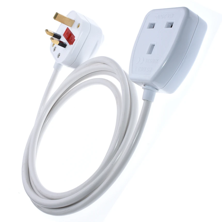 UK Plug To Socket Power Extension Cable With Power Switch, Singapore Malaysia HK Male To Female 3Pin AC Power Cord 0.5m~5m