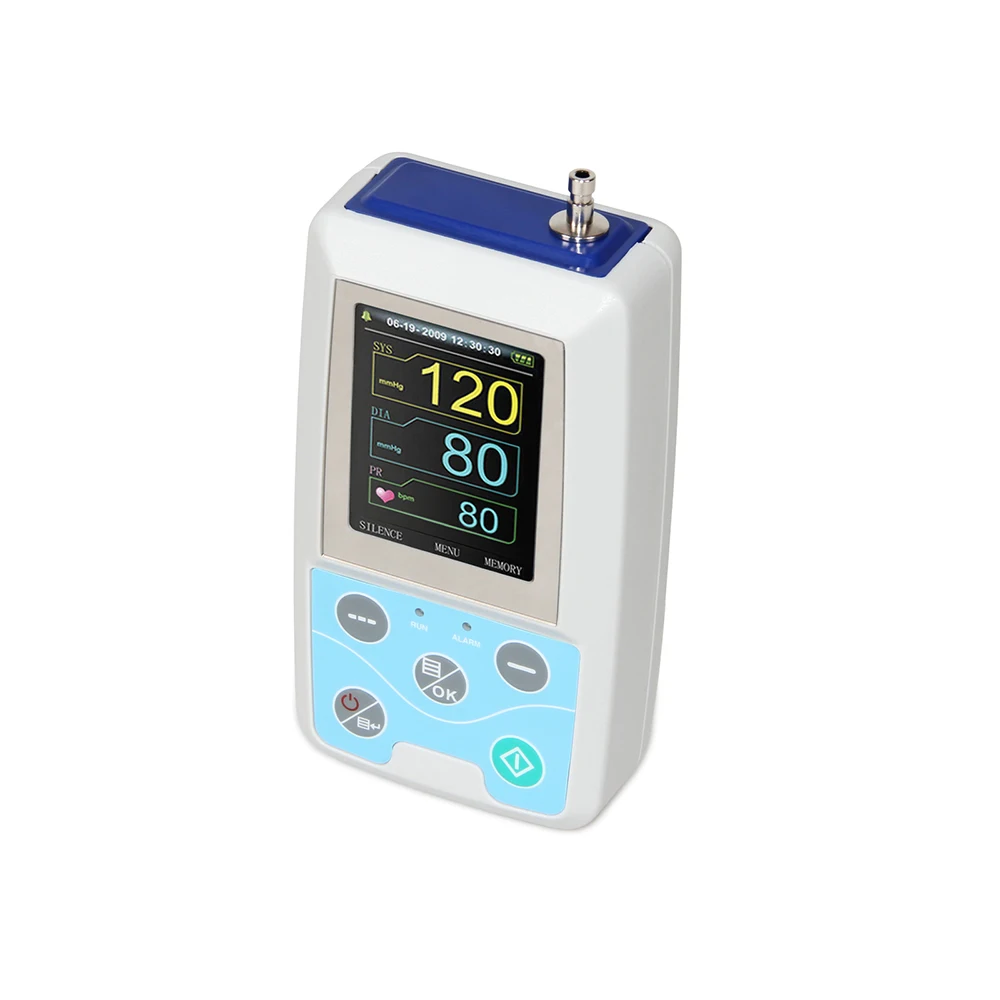 ABPM50 Ambulatory Blood Pressure Monitor 24 Hours NIBP Holter Software Neonate Infant Adult Child Large Adult Thigh 6 Size Cuff