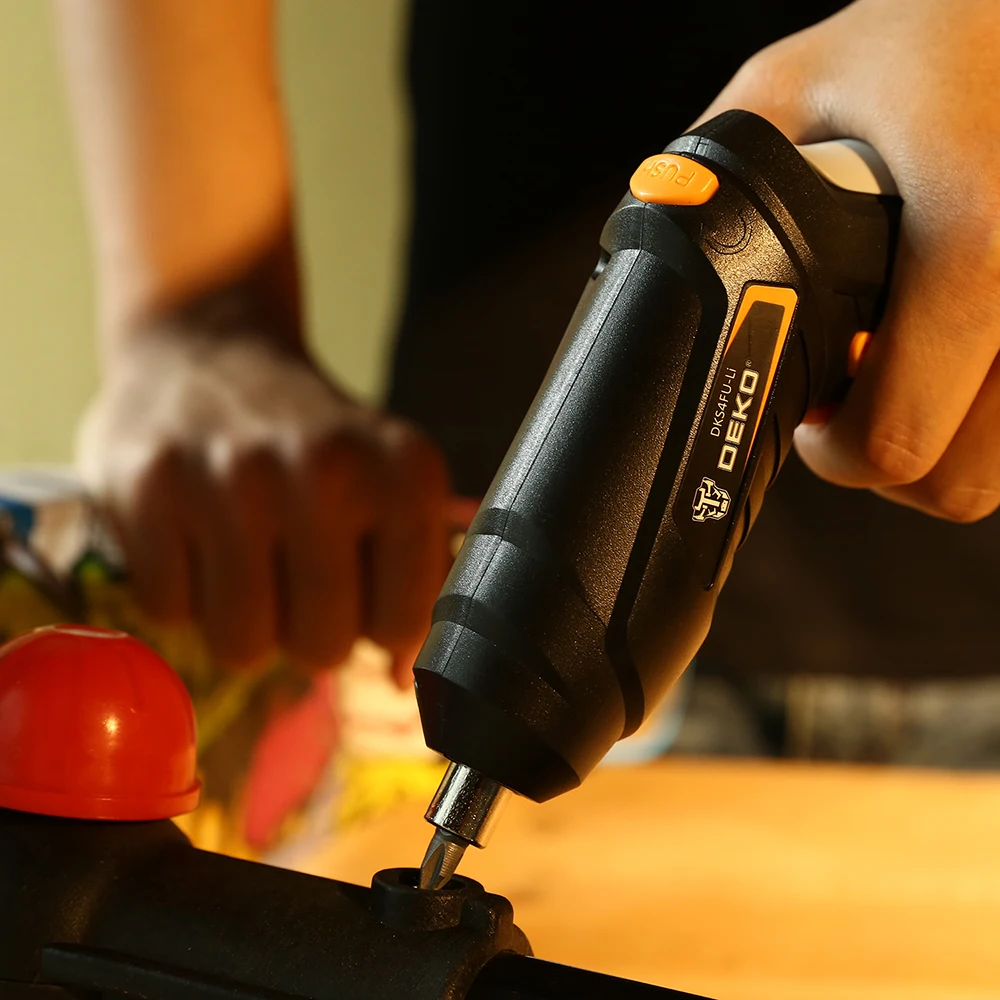DEKO DKCS3.6O1 S1/S2/S3ไฟฟ้าไร้สายไขควง Keyless Chuck ชาร์จแบตเตอรี่