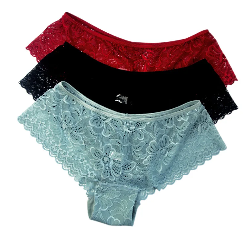 Sexy Panties for Woman Sexy Underwear Breathable Lace Lingerie Female Briefs Comfy LacePantys Transparent Female Underpants