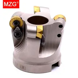 MZG EMRW 6R 5R RP 63 50 100 RPMT 1003 1204 Carbide Inserts End Mill Head Cutting Machining Round Nose Face Milling Cutter