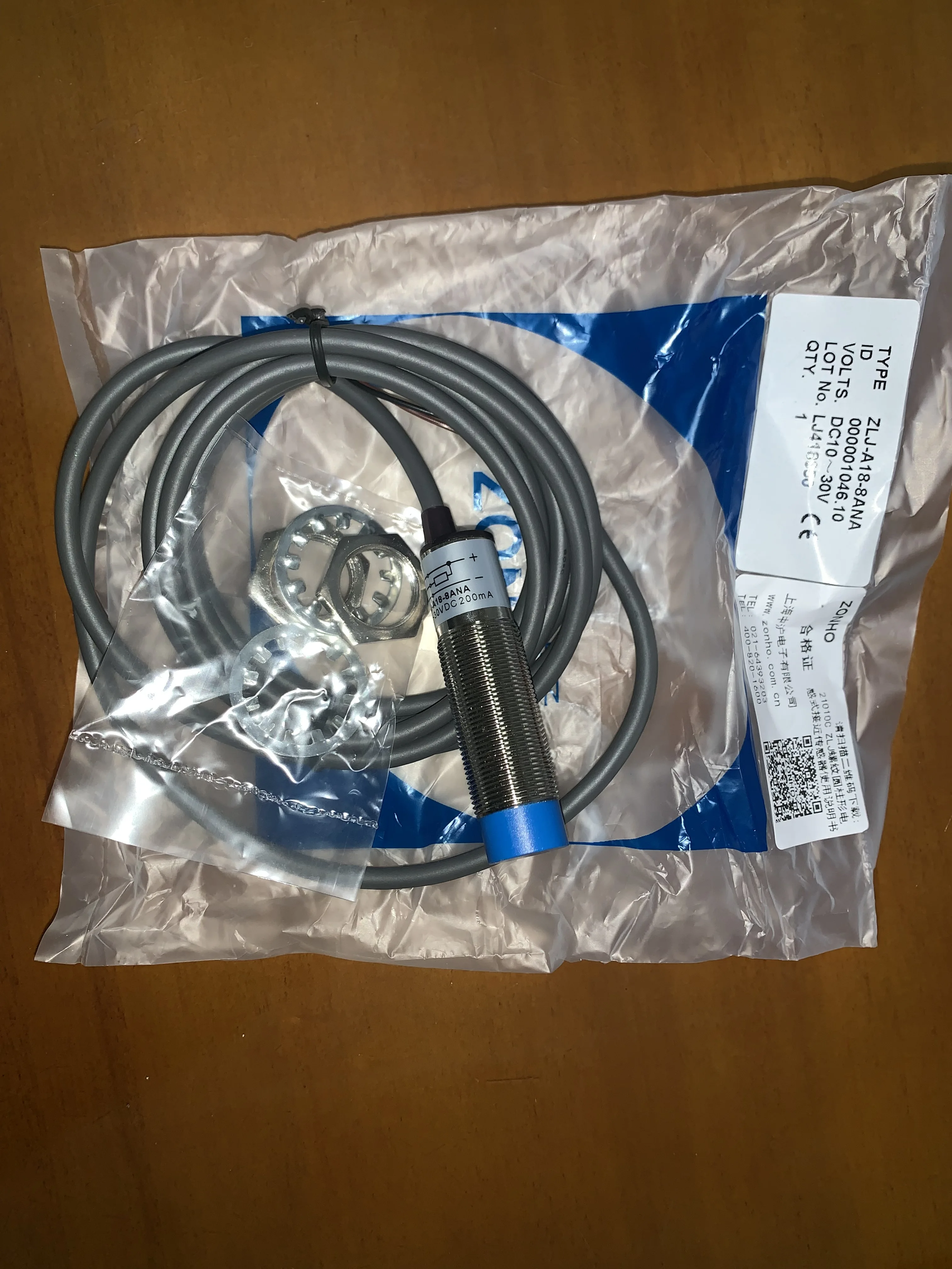 

Shanghai Zhonghu Electronics Quality Assurance ZLJ-A18 Series Proximity Switch Sensor