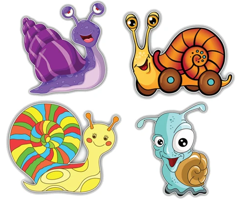 Happy Snail Vinyl Sticker Laptop Skateboard,Luggage,Wall ,Fridge Travel Luggage Car Windshield Bumper Motorcycle Helmet Decal
