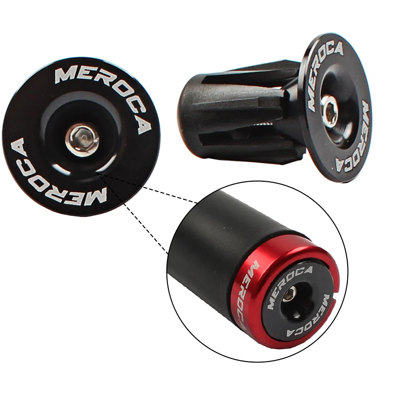 MEROCA Bicycle Handlebar End Plug MTB Road Bike Aluminum Alloy Expansion Handlebar Cover Plug