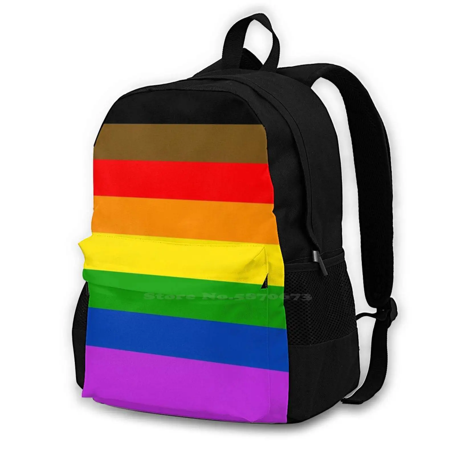 

Philadelphia Pride Flag Teen College Student Backpack Pattern Design Bags Philadelphia Inclusion Pride Rainbow Flag Gay Lgbt