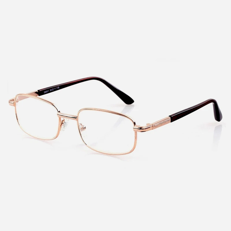 Ahora-gafas de lectura de Metal para presbicia para hombre, lentes de cristal antifatiga con 0 + 0,5 0,75 1,0 1,25 1,5 1,75 2,0 2,5 2,75 3,0 a 6,0