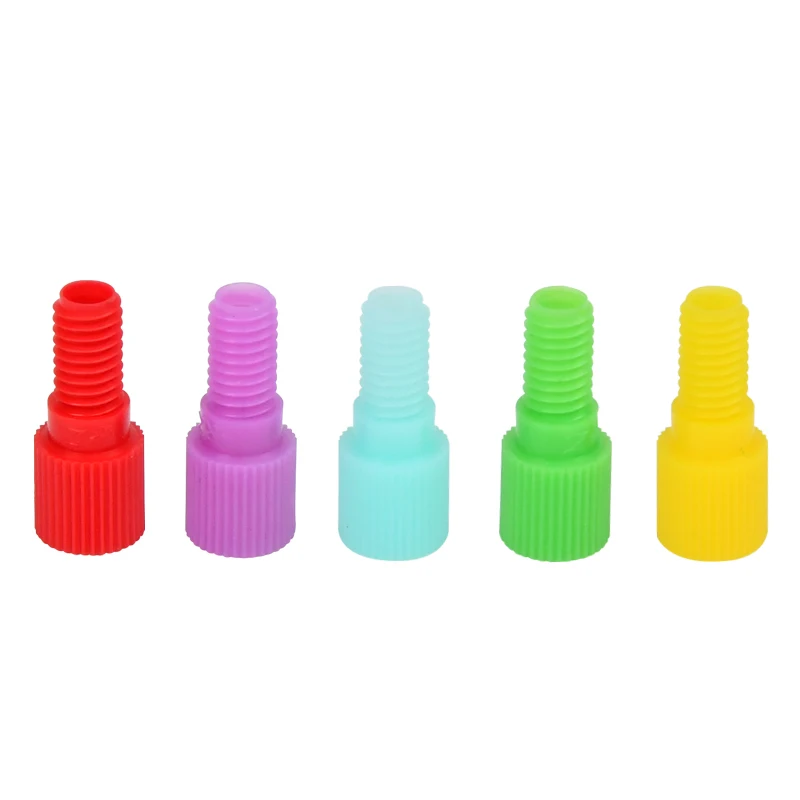 

Colourful Flangeless Fittings PP material 1/4-28UNF Thread