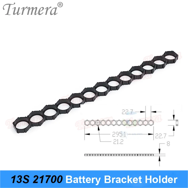 Turmera 10 Cái 3 Đến 13S 21700 Giá Đỡ Chân Đế ABS Splicable Bên Trong Đường Kính Khoét Lỗ 21.2Mm 21.7Mm 36V 48V E-Xe Đạp Pin Sử Dụng