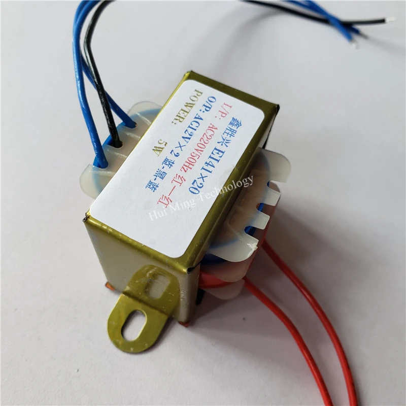 12V-0-12V 0.2A Transformer 220V input 5VA EI41*20 Full copper wire multimedia speaker custom transformer