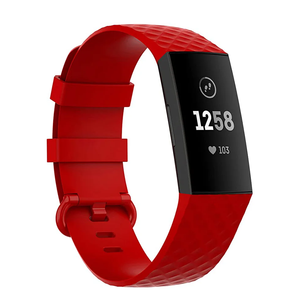 Sillicone Watch Strap For Fitbit Charge 3 4 Band Bracelet Replacement Accessories Wristband Watchband For Fitbit Charge 3 SE Sma