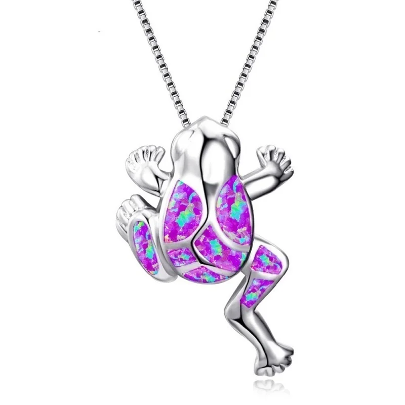 Fashion Animal Charm Women Necklace Frog Pendant Necklaces For Women Men Anniversary Christmas Gifts Decoration