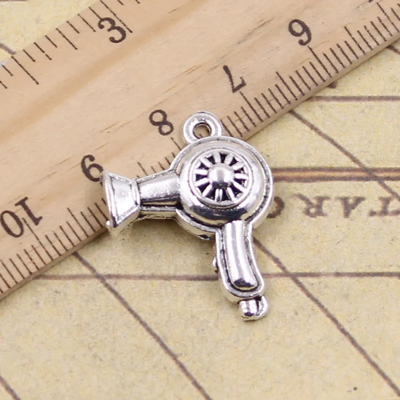 20pcs Charms Hair Dryer Blow 26x20mm Tibetan Silver Color Pendants Antique Jewelry Making DIY Handmade Craft