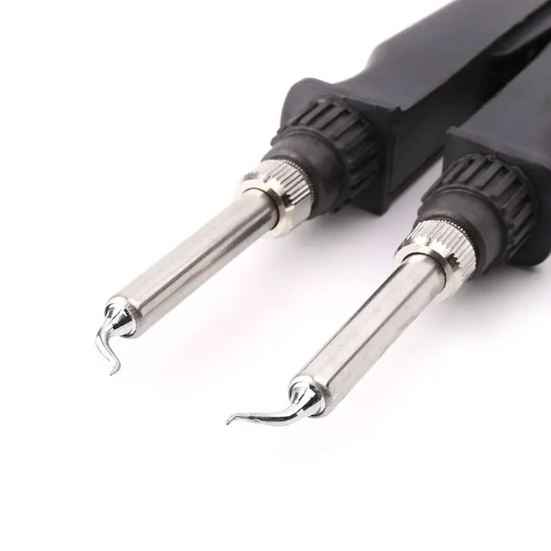 902 ESD SMD Double Soldering Iron Tweezer Handle Clip Heating Plier Soldering Station Accessories