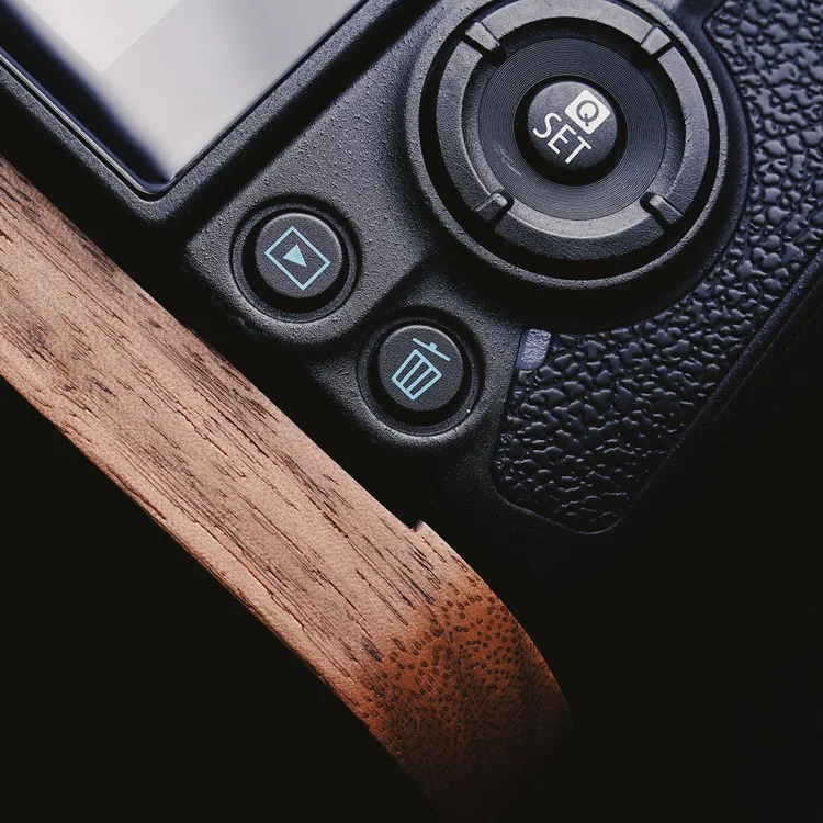 Hand Made Wooden Wood Hand Grip Base Plate Bracket For Canon EOS R