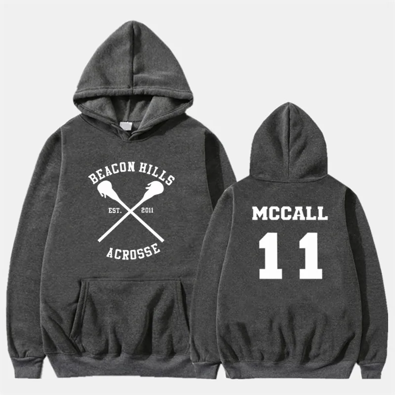 Teen Wolf Stiles Stilinski 24 Hoodies Sweatshirts Dunbar McCall Moletom Hoodie Sweatshirt Plus Size Harajuku Mens Jacket Clothes